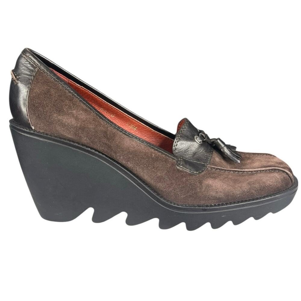 Donald J Pliner Women’s Baco Brown Suede Wedges Size US 7.5